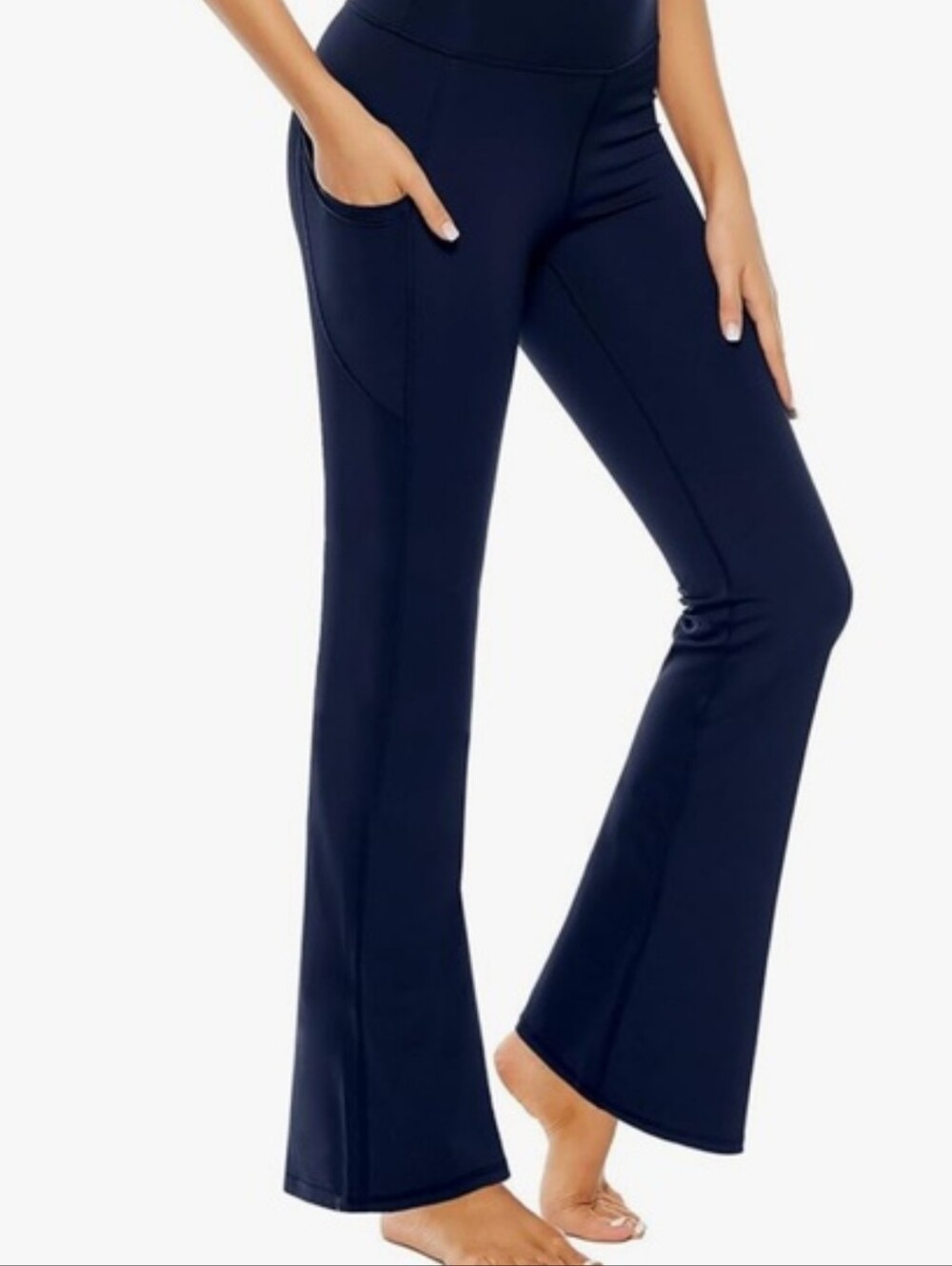 Stelle Bootcut Yoga Pants with Pockets XXL High Waist Tummy Control